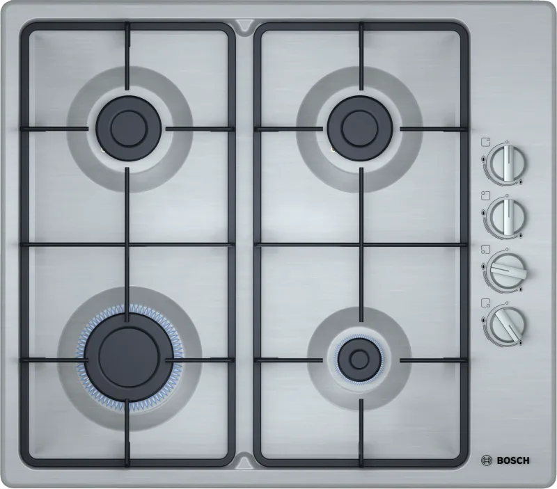 Bosch Seri 2 Gazlı Ankastre Ocak 4 Gözlü Inox PBP6C5B62Q