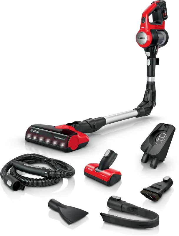 Bosch Şarjlı Dikey Süpürge Unlimited Kırmızı BCS711PET