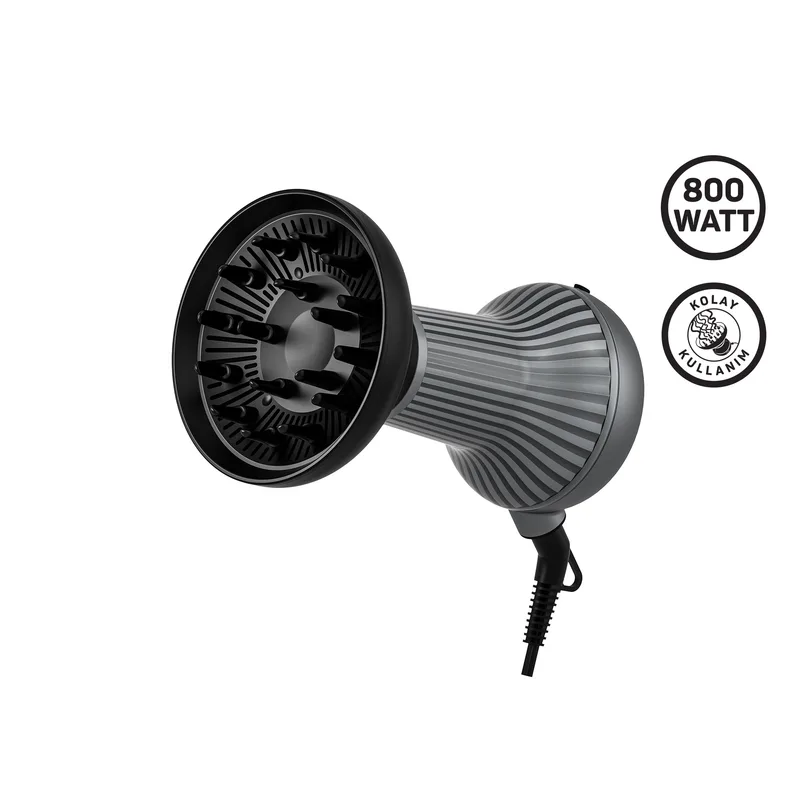 ARZUM AR5124 TRENDCARE CURLY SAÇ KURUTMA MAKİNESİ ANTRASİT