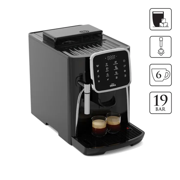 ARZUM OKKA OK0030-05 PROTAM OTO. ESPRESSO MAKİNESİ KROM