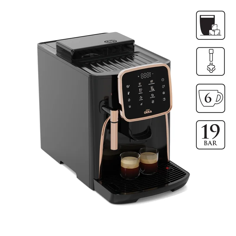 ARZUM OKKA OK0030 PROTAM OTO. ESPRESSO MAKİNESİ BAKIR