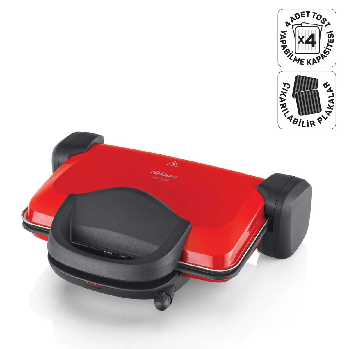 ARZUM AR2007 SULTANE TOST MAKİNESİ KIRMIZI