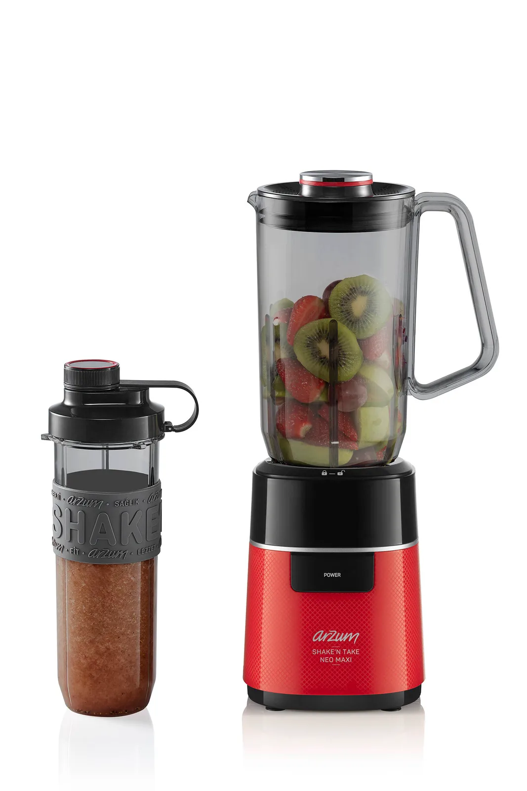 ARZUM AR1174 SHAKEN TAKE NEO MAXI SÜRAHİ BLENDER KIRMIZI