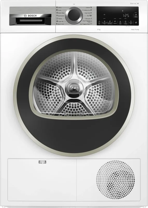 Bosch Seri 4 Isı Pompalı Kurutma Makinesi 9 kg Beyaz WQG1420AME
