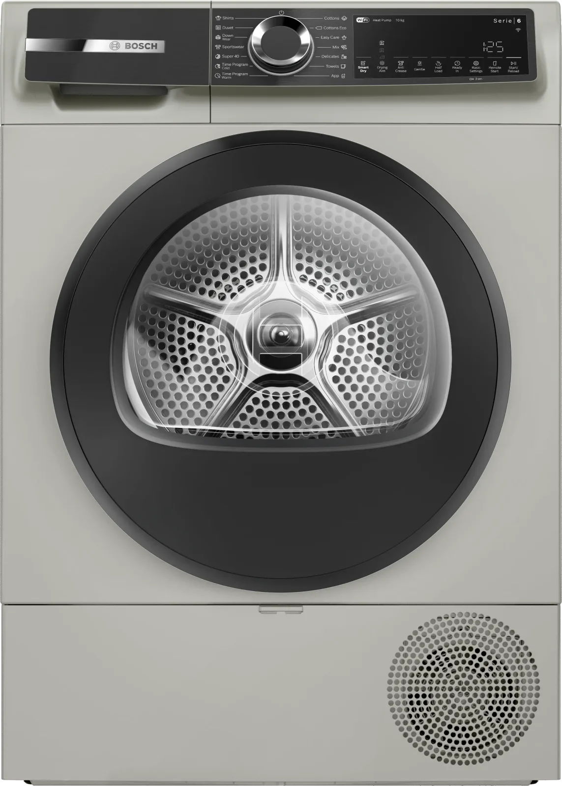 Bosch Seri 6 Isı Pompalı Kurutma Makinesi 10 kg Gümüş WQK2521XME