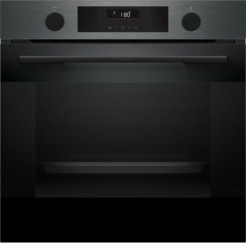 Bosch Seri 4 Ankastre Fırın Buhar Destekli 76 lt Black Inox HUA736EG0T