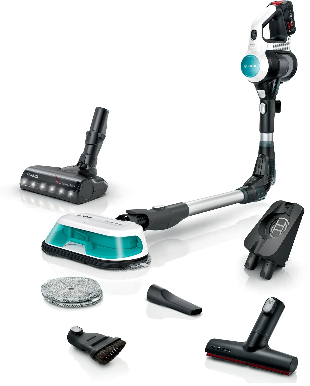 Bosch Şarjlı Dikey Süpürge Unlimited Beyaz BCS71HYG1