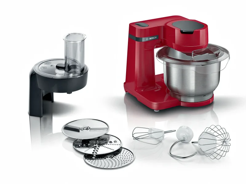 Bosch Seri 2 Mutfak Makinesi (Hamur Yoğurma) 700 W Kırmızı MUMS2ER01
