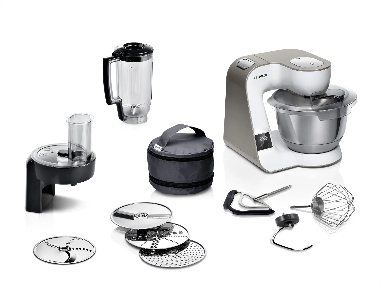 Bosch Seri 4 Mutfak Makinesi (Hamur Yoğurma) 1000 W Beyaz MUM5XW20