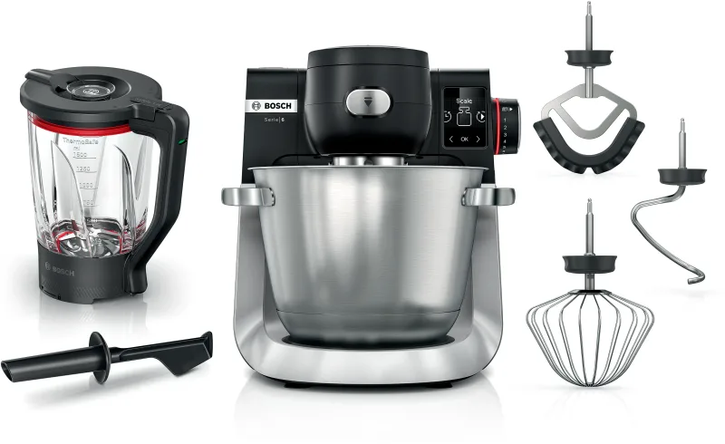 Bosch Seri 6 Mutfak Makinesi (Hamur Yoğurma) 1600 W Mat Jet Siyah MUMS6ZS17