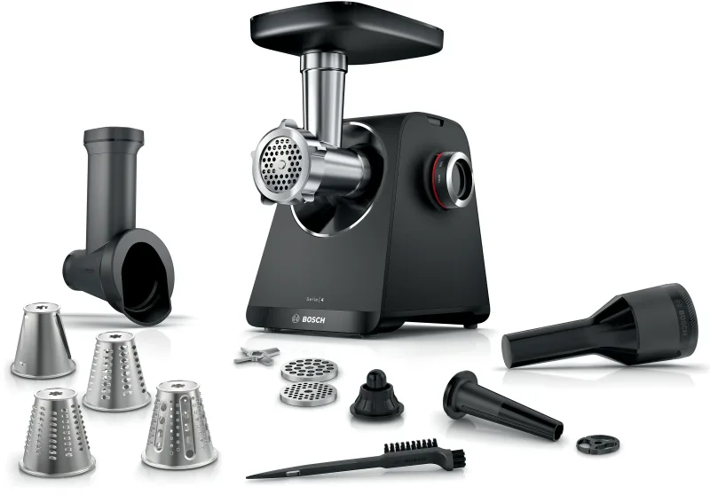 Bosch Seri 4 Kıyma Makinesi 500 W Siyah MFWS440B