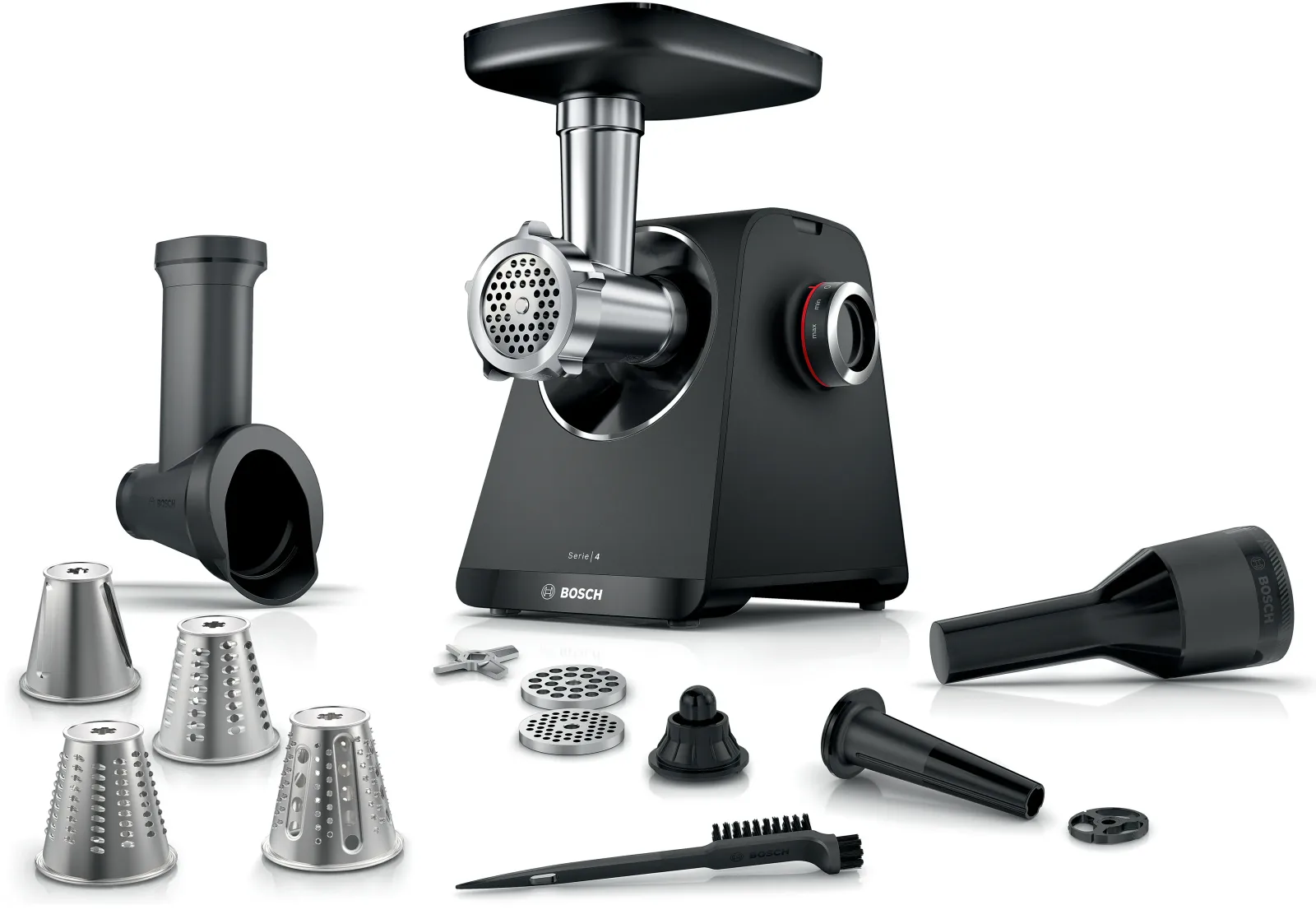 Bosch Seri 4 Kıyma Makinesi 500 W Siyah MFWS440B