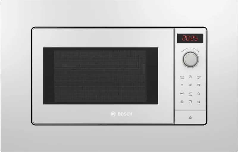 Bosch Seri 2 Ankastre Mikrodalga Fırın Izgaralı 25 lt Beyaz BEL653MW3