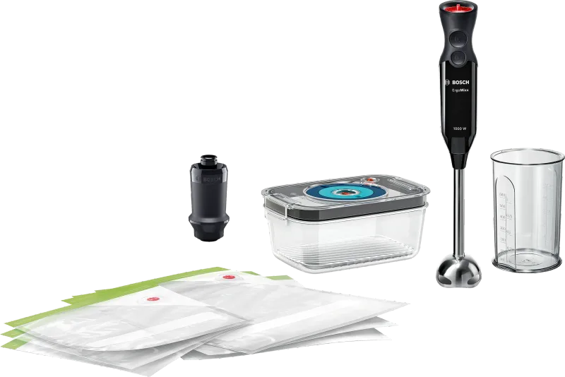 Bosch Vakumlu El Blender Seti 1000 W Siyah MS6CB61V1