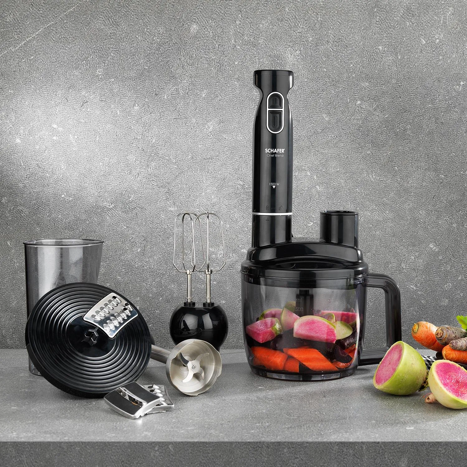 SCH CHEF BLEND MEGA BLENDER SET SİYAH/GRİ